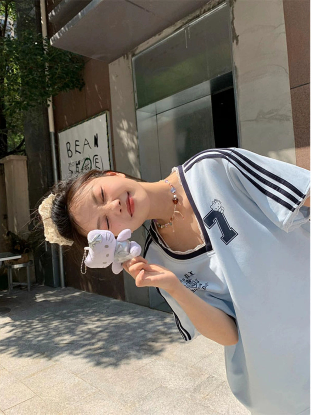 スポーティーレースブルーTシャツ