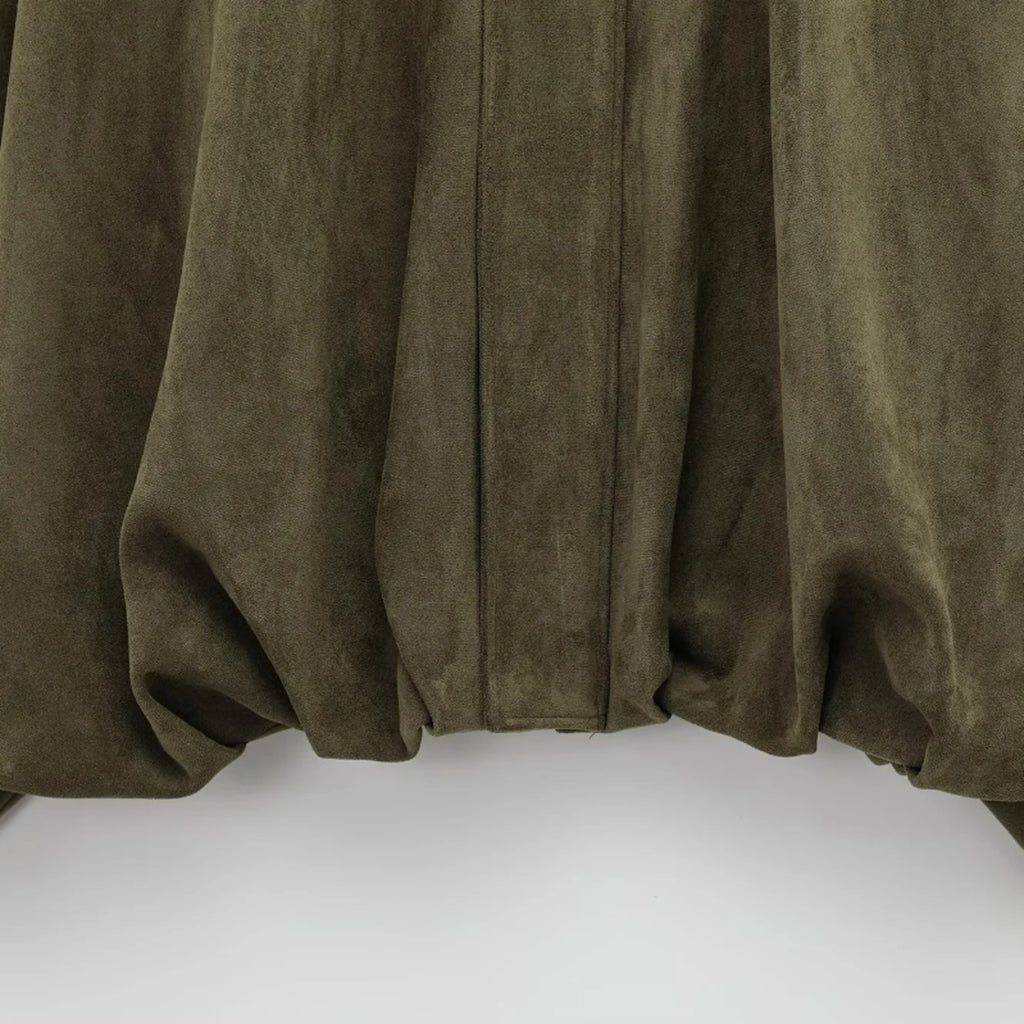 スプリングスエードボンバージャケット