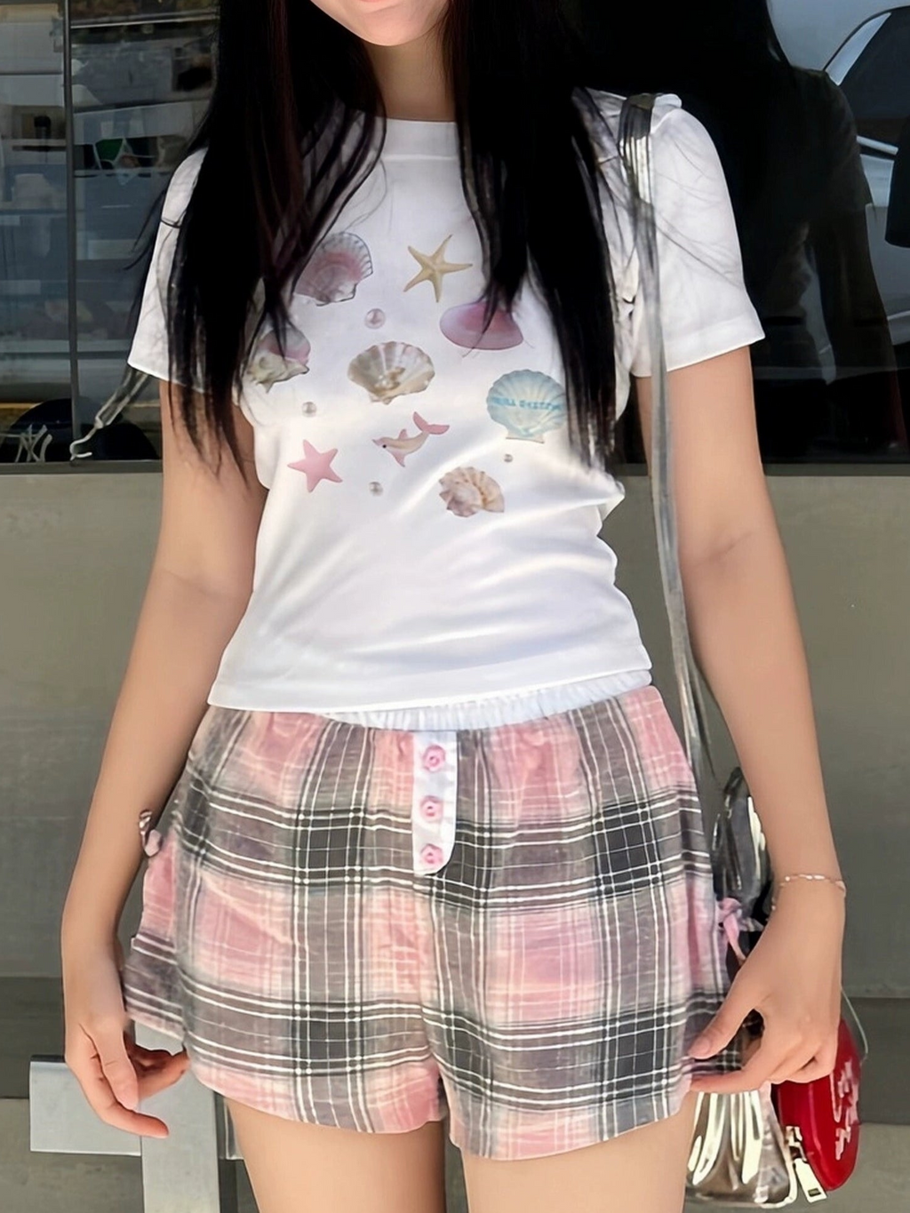 シェルドロフィンサマースリムTシャツ