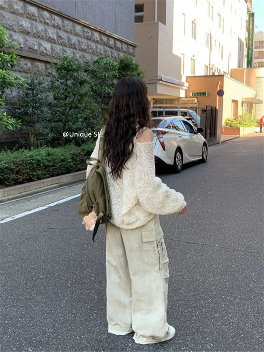 プルオーバーニットセーター