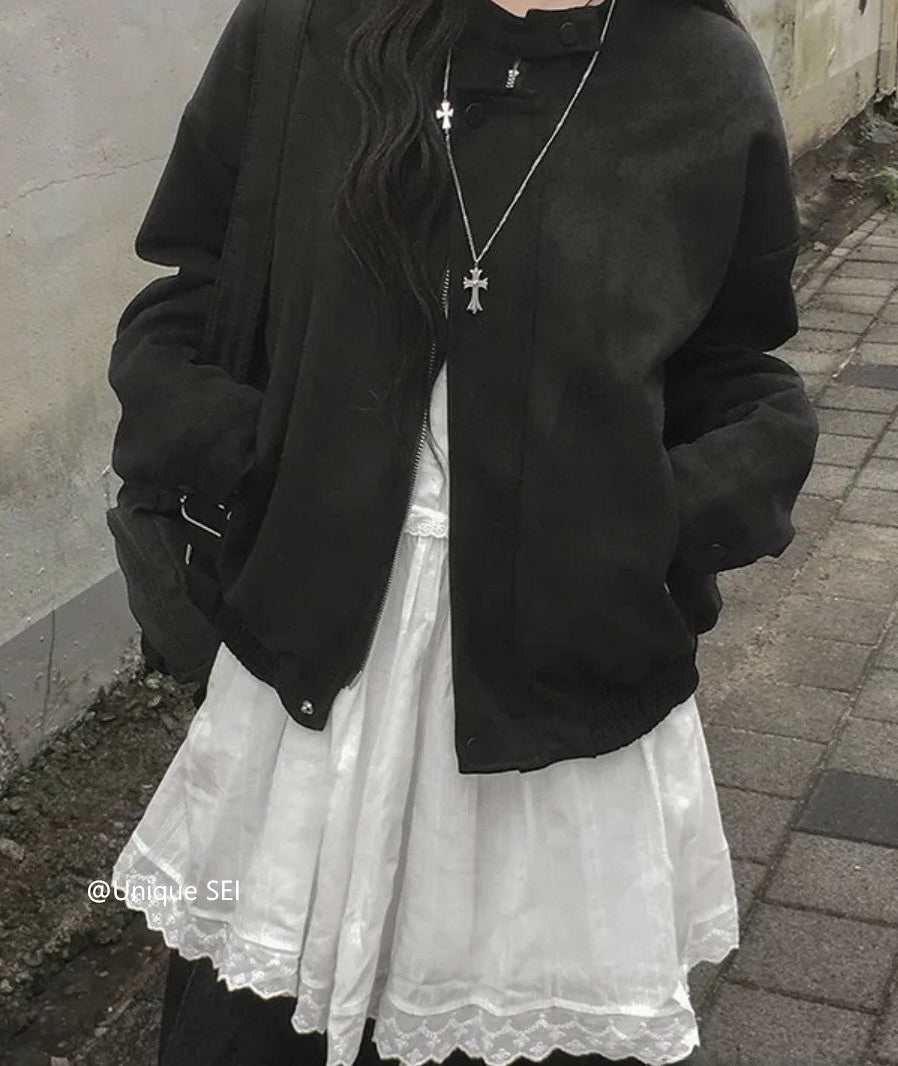 ヴィンテージスエードジッパージャケット