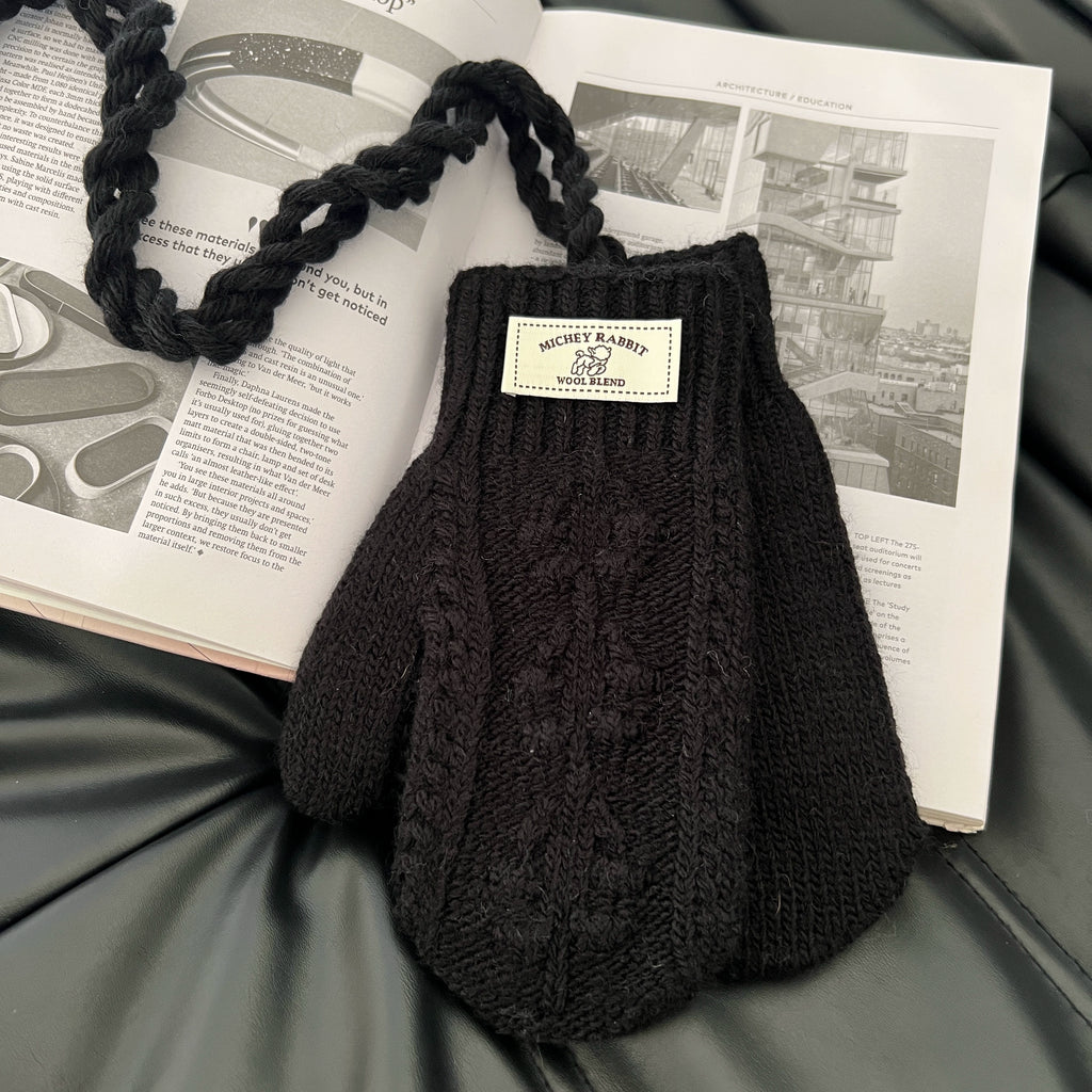 ツイストニットフィンガーラップグローブ