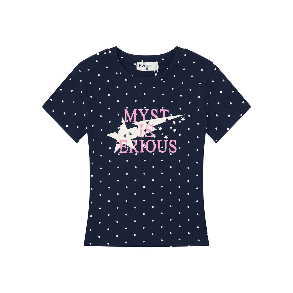 y2kドットスターTシャツ