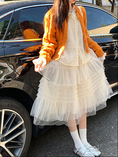 フェミニンチュールティアードスカート