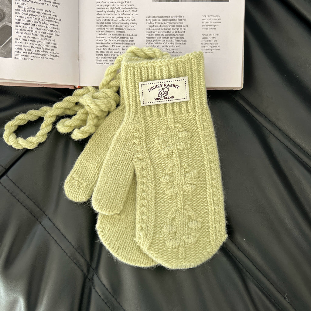 ツイストニットフィンガーラップグローブ