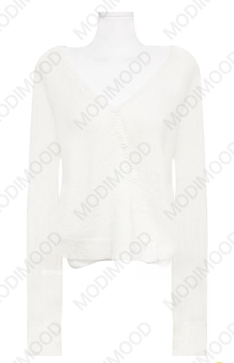 アンティークニットカーディガントップ