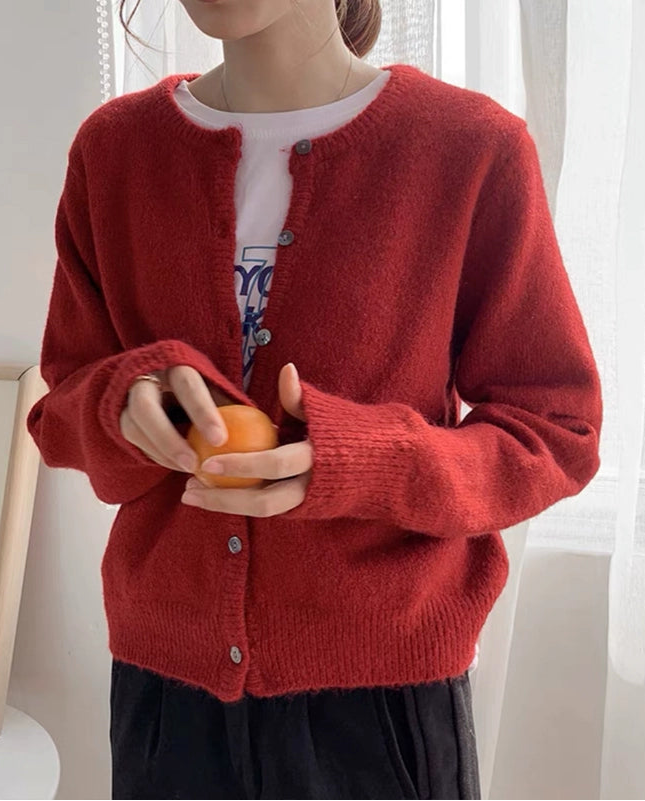 レトロウールカーディガン