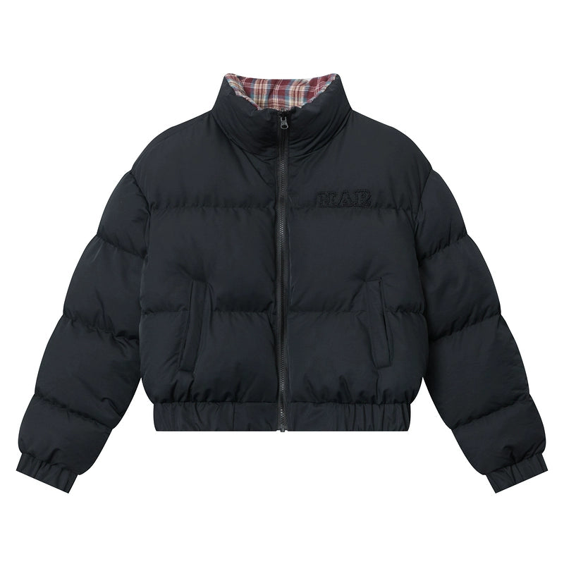 チェック配色リバーシブルジャケット