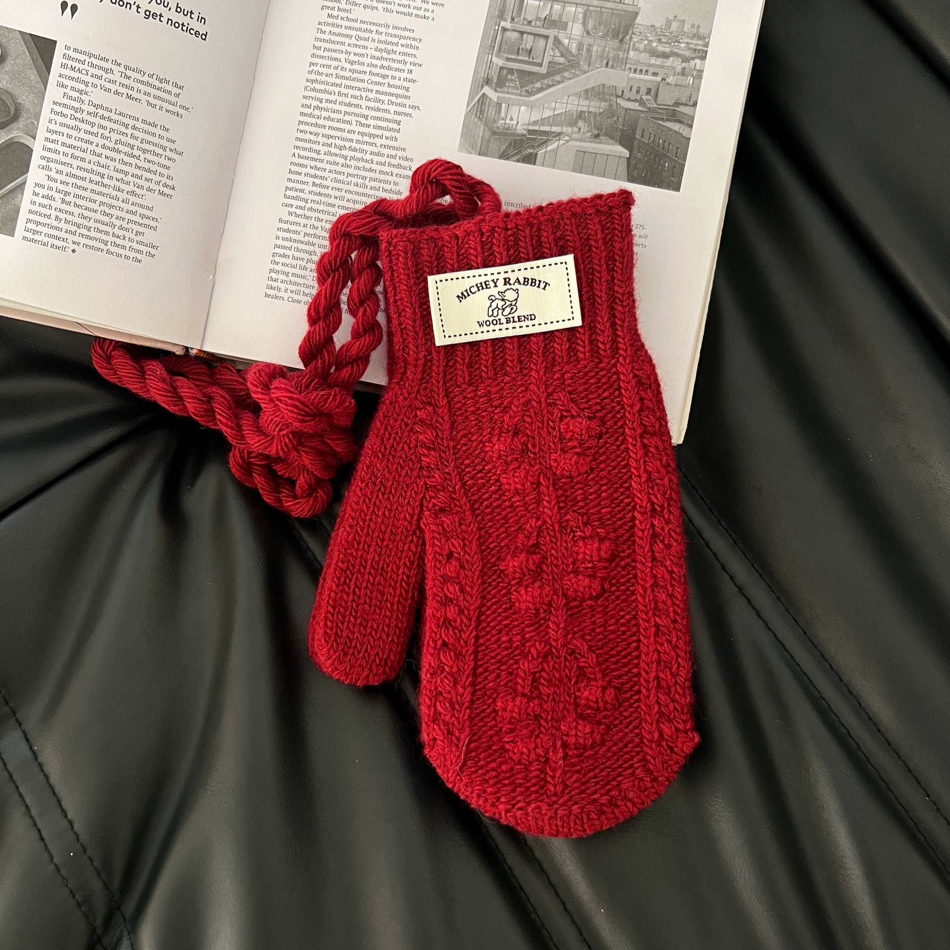 ツイストニットフィンガーラップグローブ