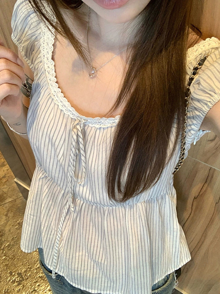 ヴィンテージパフスリーブブラウス