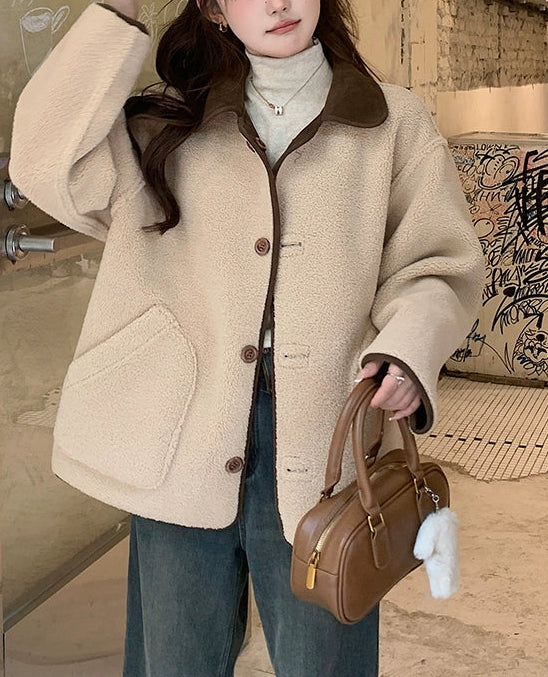 スエードリバーシブルファーコート