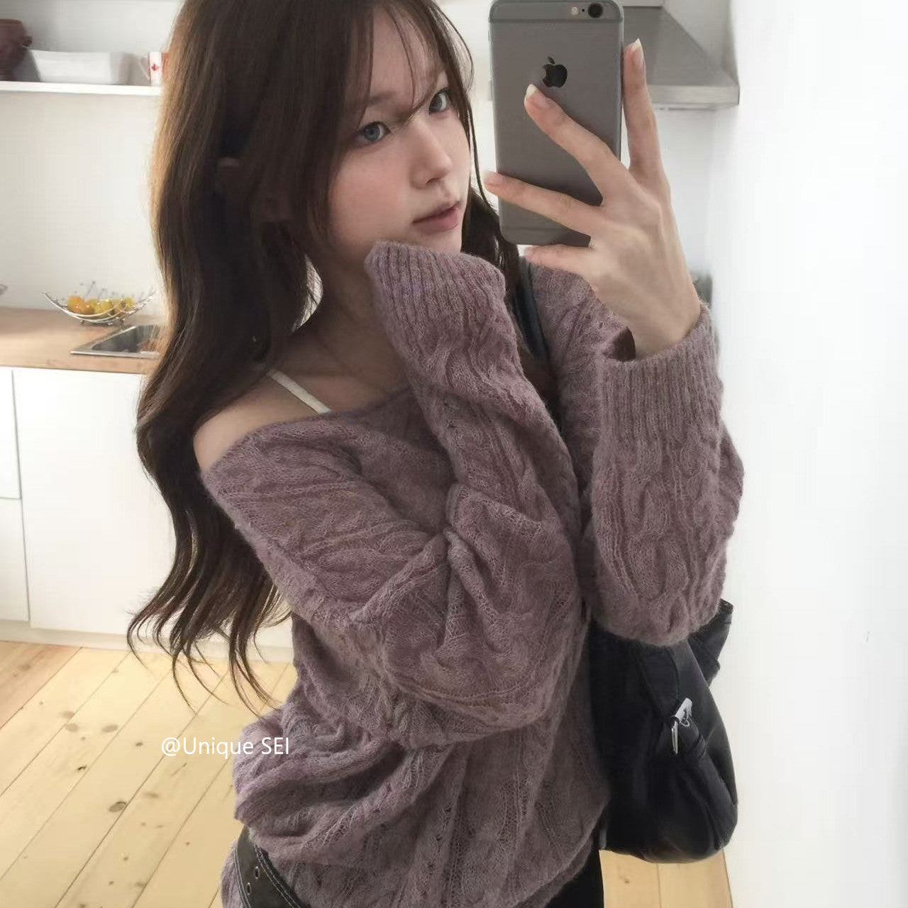 レトロオーバーニットセーター