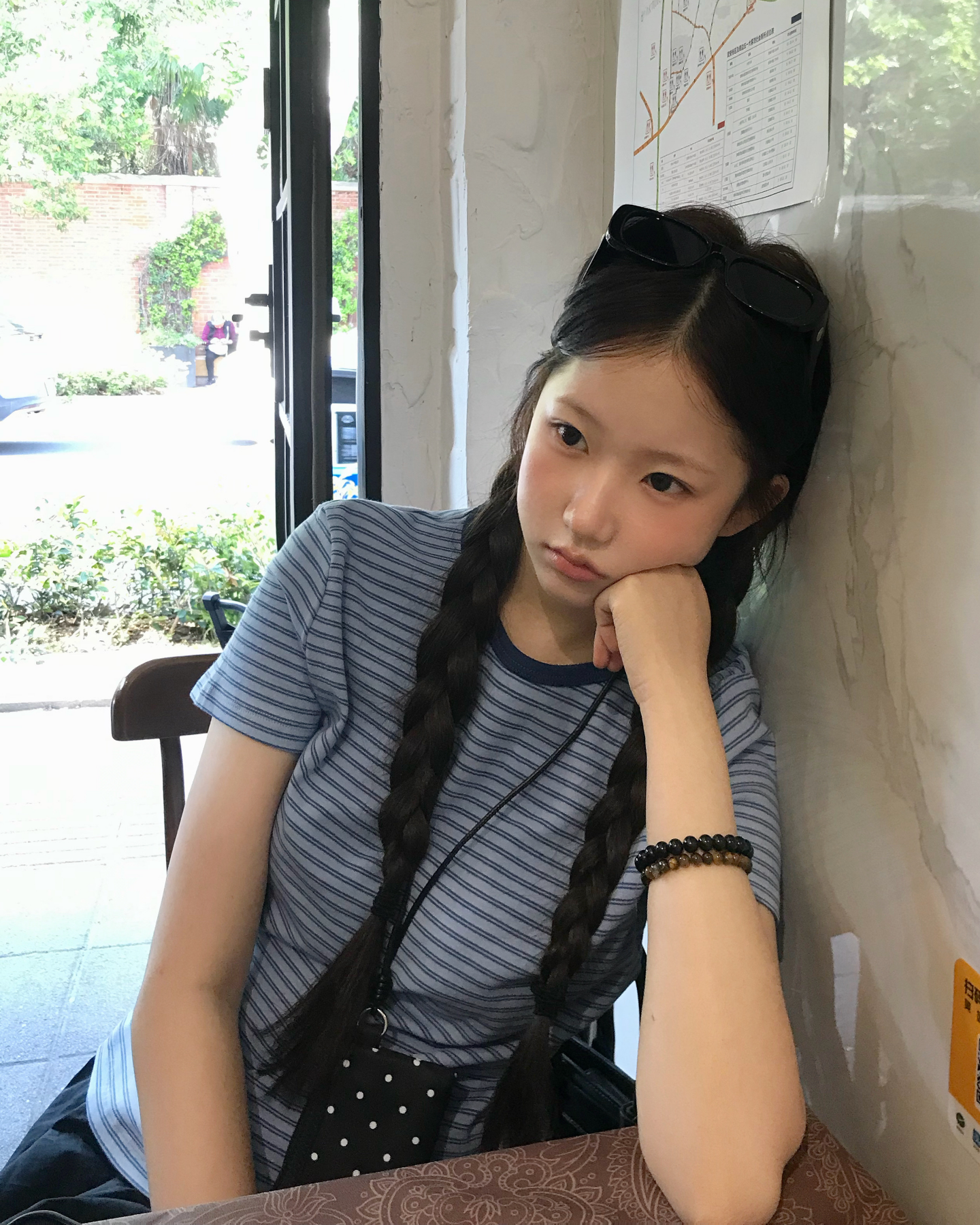レトロブルーストライプTシャツ