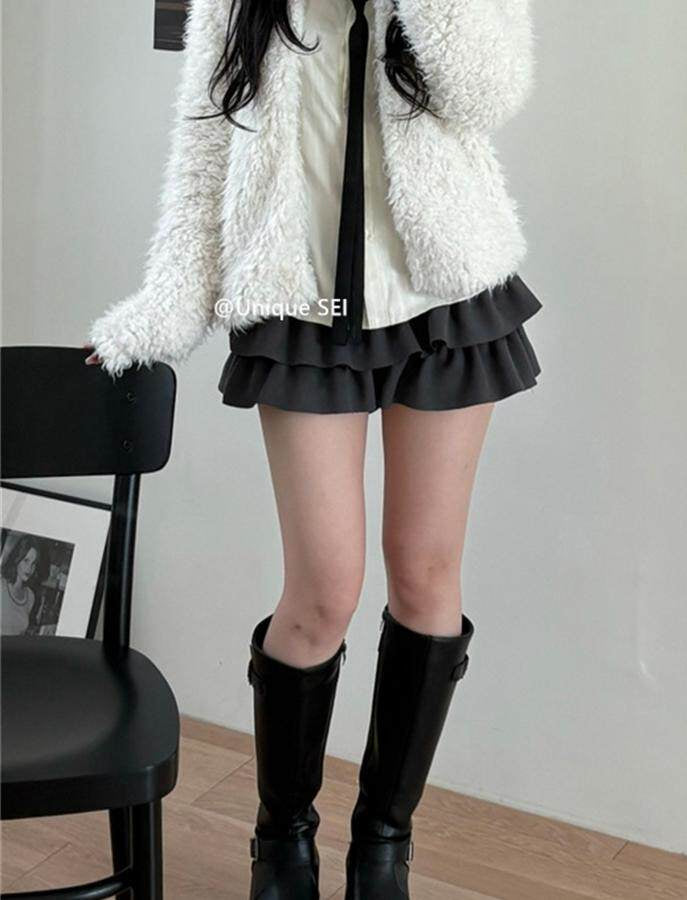 ティアードフリルミニスカート