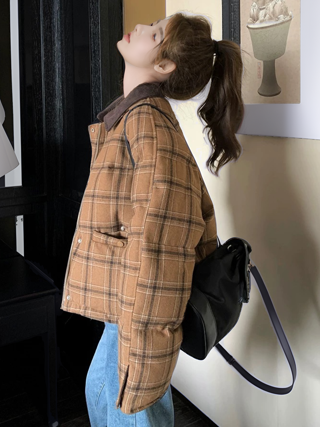 薄手 Y’s チェック ショールカラー ジャケット コットン 2 薄手 Y's チェック ショールカラー ジャケット コットン 2 薄手