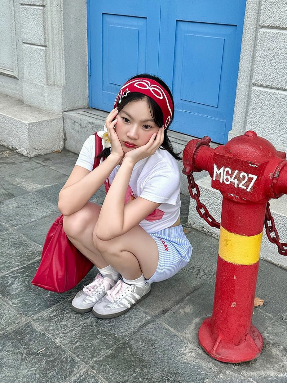 レッドハイビスカスサマーTシャツ
