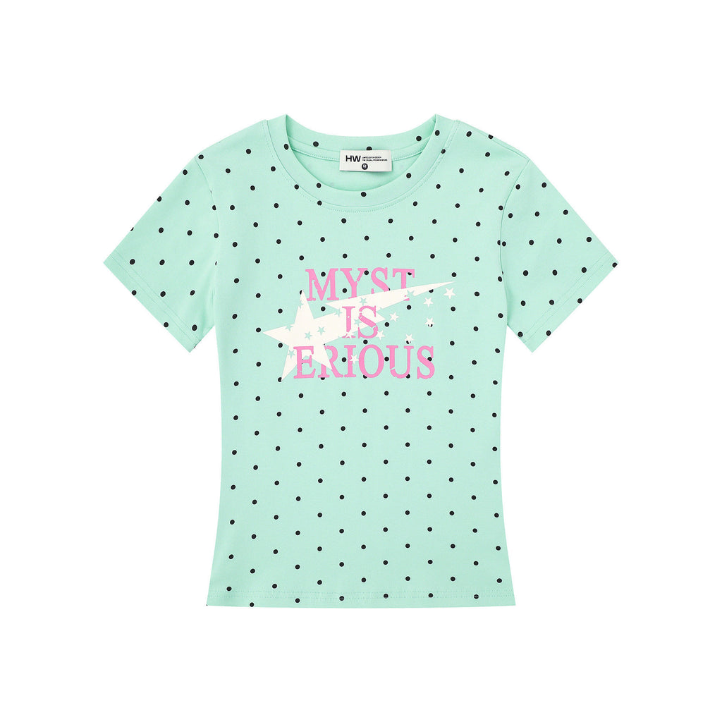 y2kドットスターTシャツ