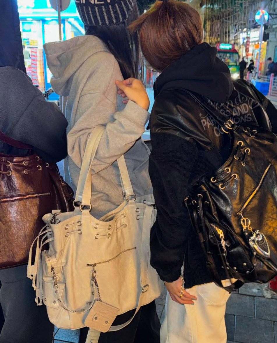 【新色追加】アメリカン大容量クロスボディ トートバッグ