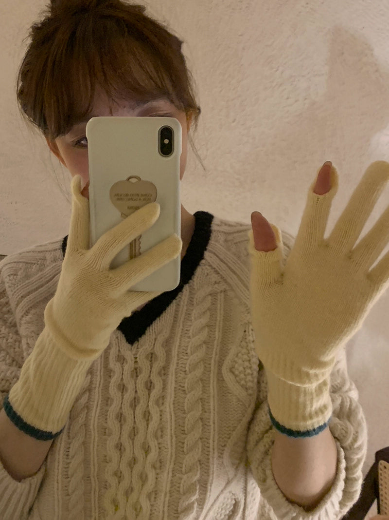 スプリットフィンガーカラーグローブ