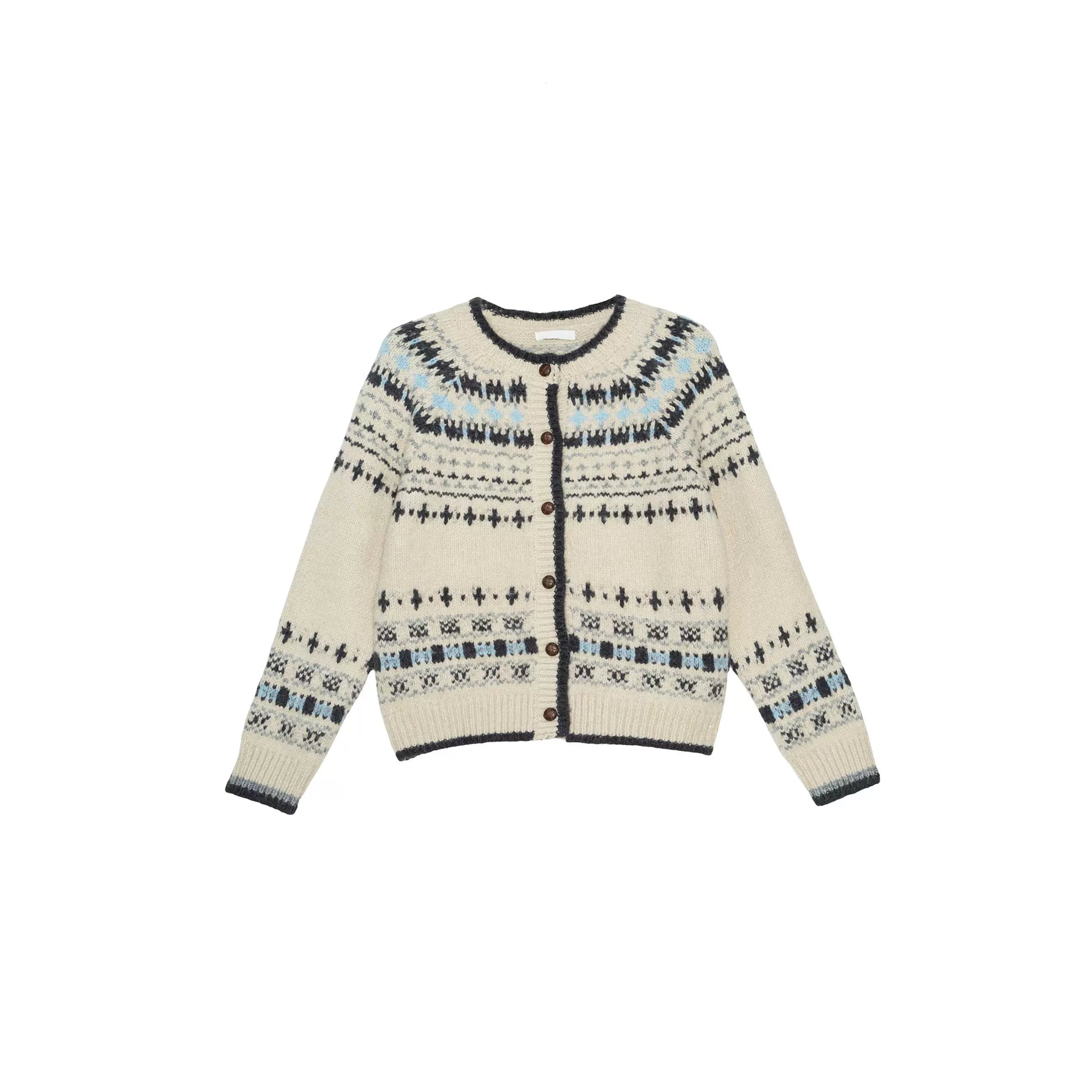 ヴィンテージノルディック柄カーディガン