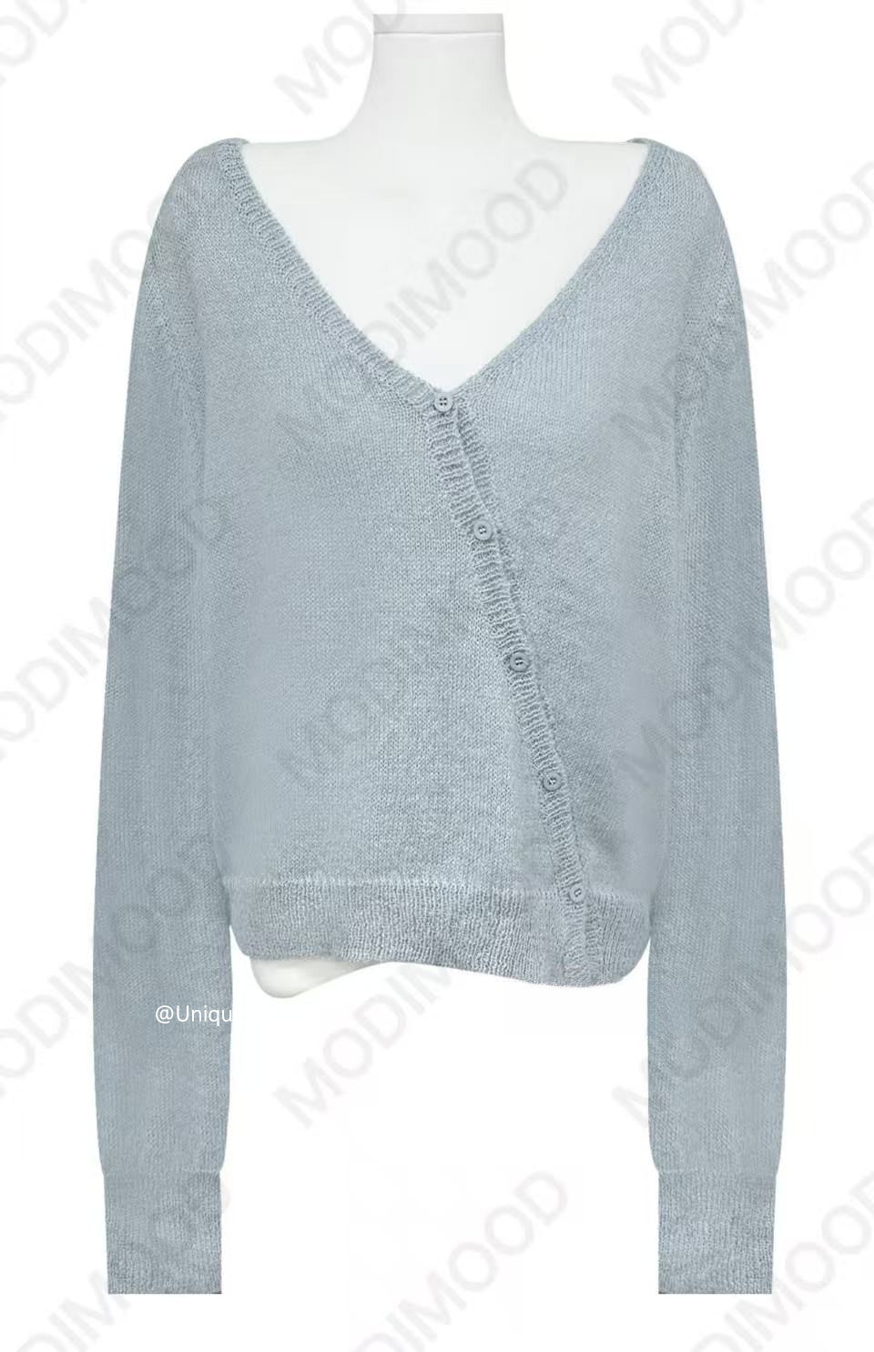 アンティークニットカーディガントップ