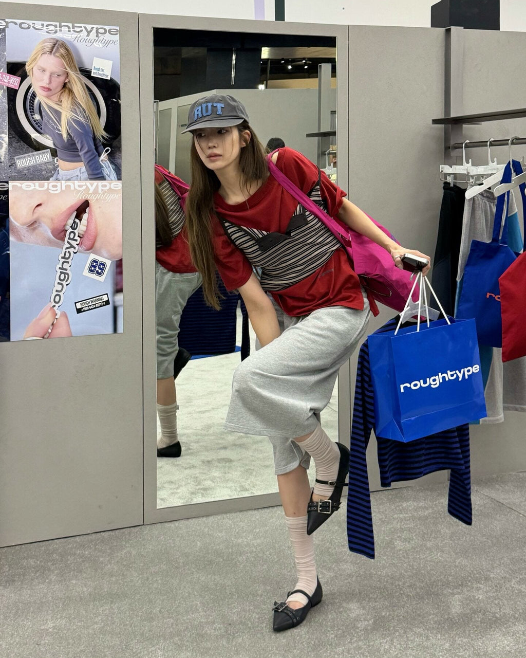 ダブルウエストバミューダパンツ