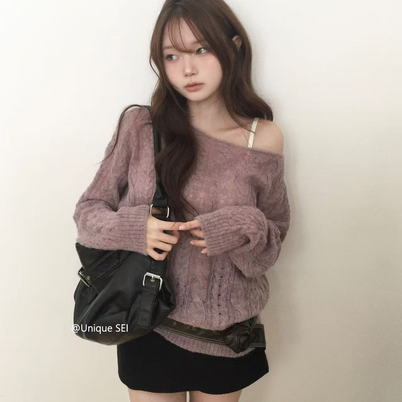 レトロオーバーニットセーター