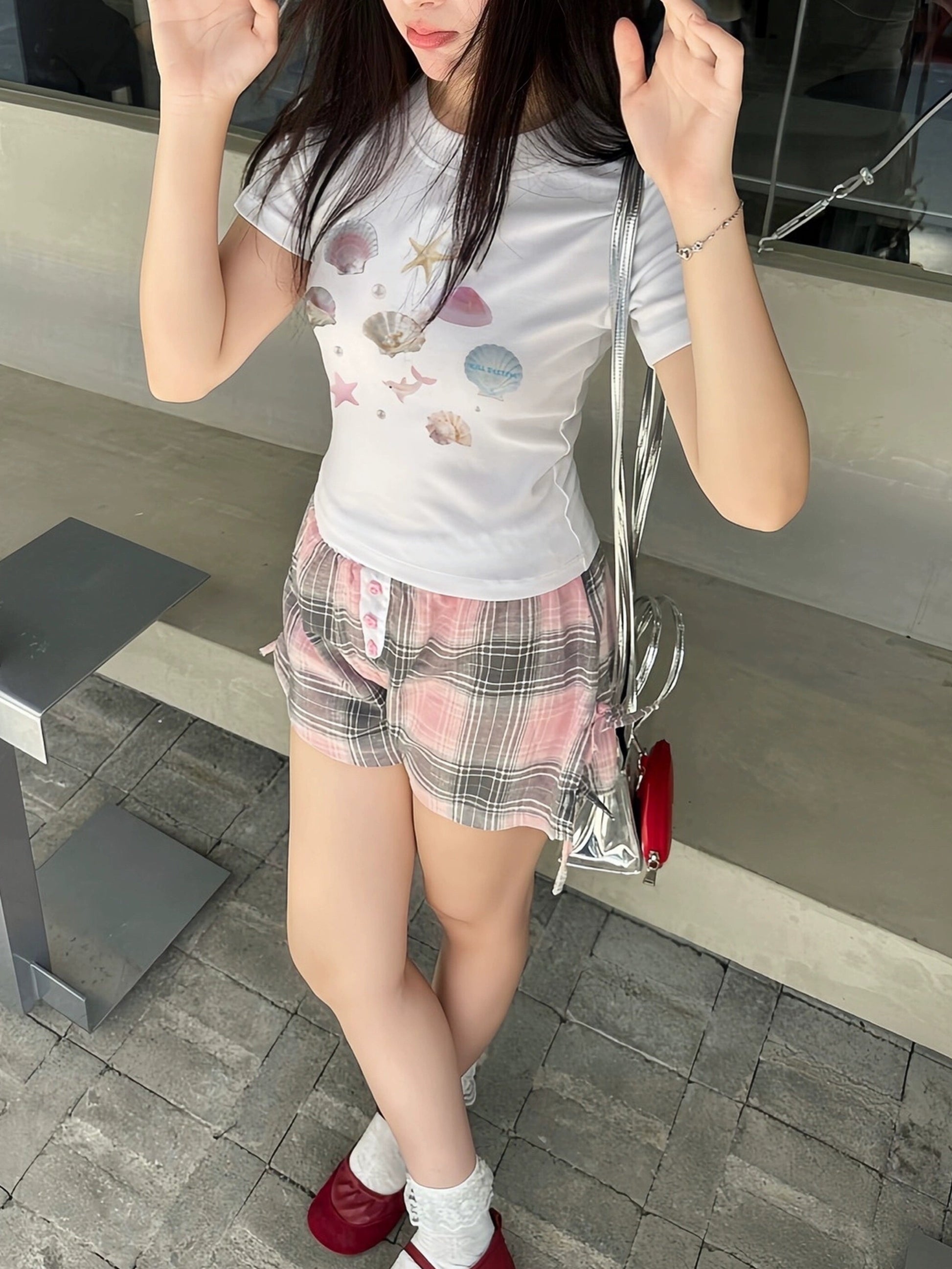シェルドロフィンサマースリムTシャツ