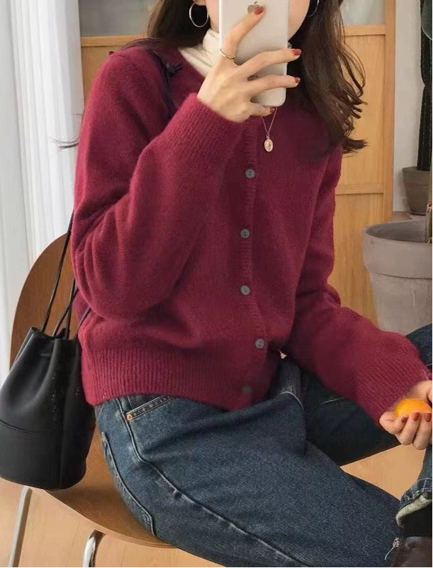 レトロウールカーディガン