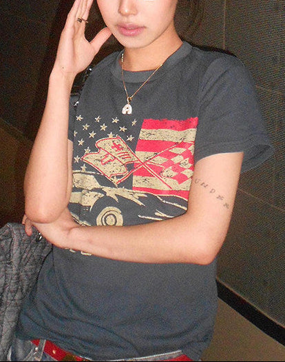 アメリカンヴィンテージクロップドTシャツ