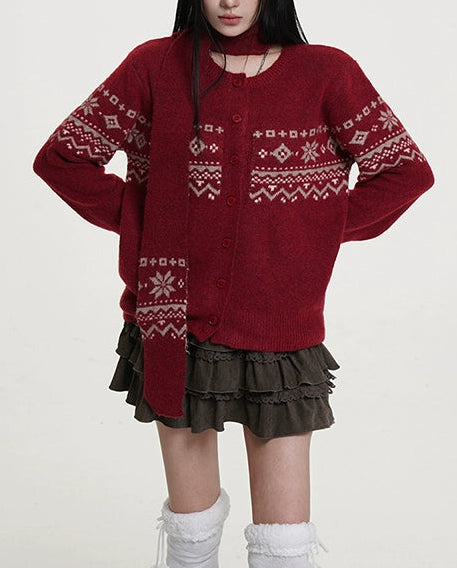 ヴィンテージノルディックカーディガン