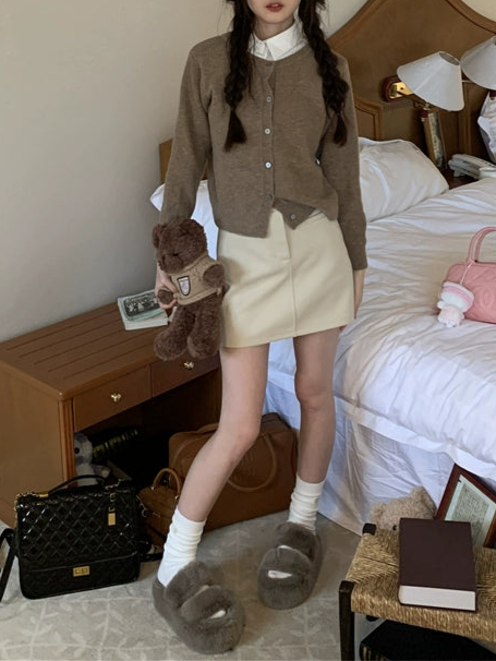 Aラインスーツショートスカート