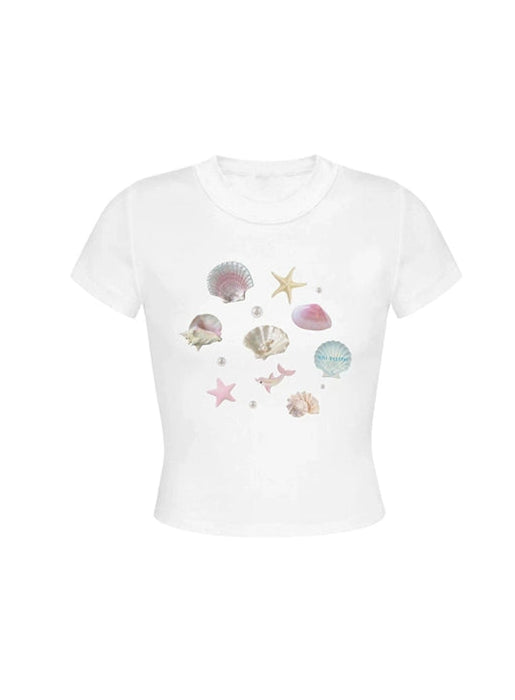 シェルドロフィンサマースリムTシャツ