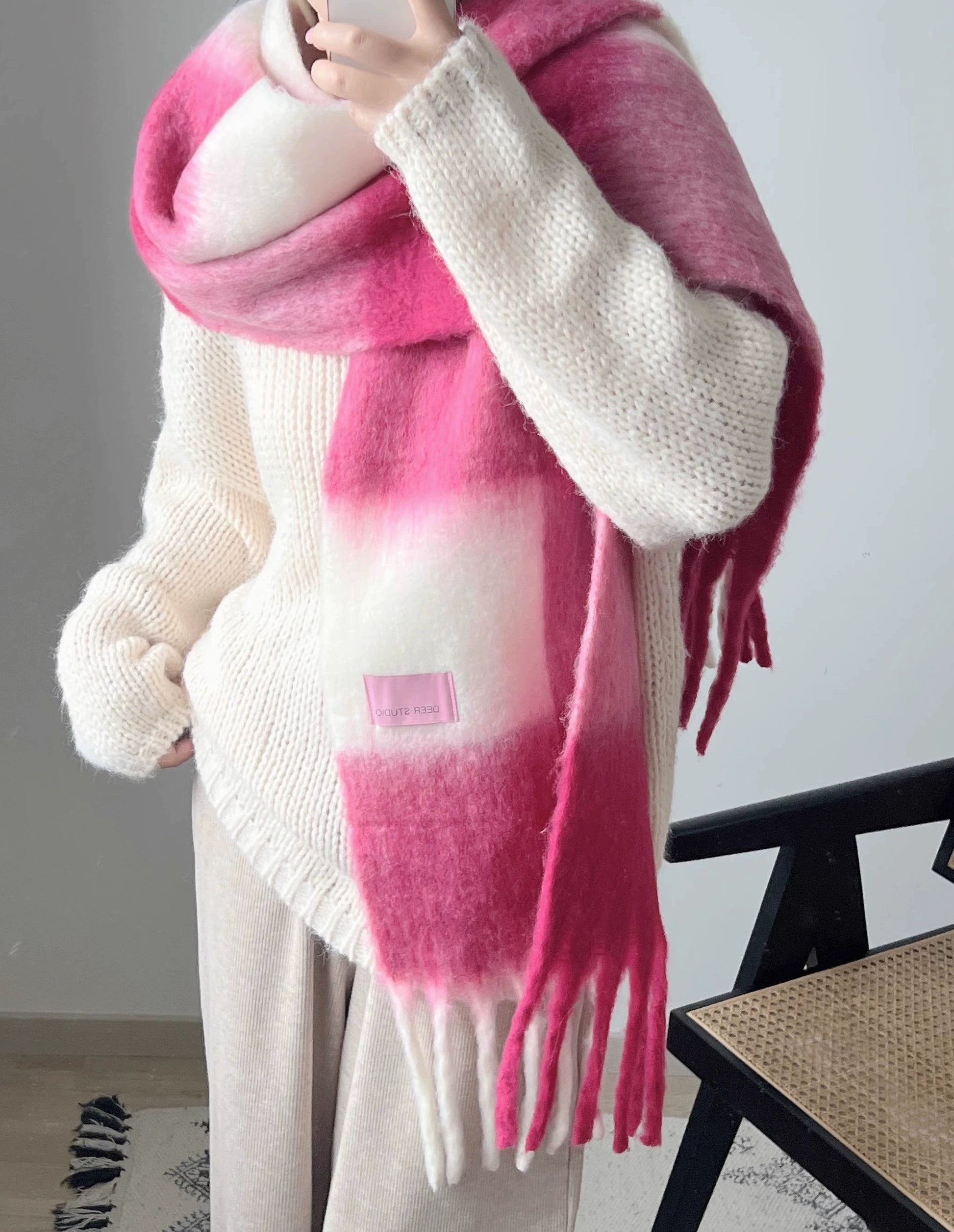 ミルキートーンブロックマフラー