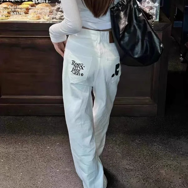 ハイウエストストレートパンツ