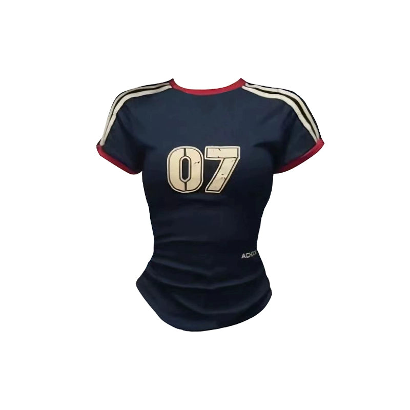 07ナンバーラウンドネックTシャツ