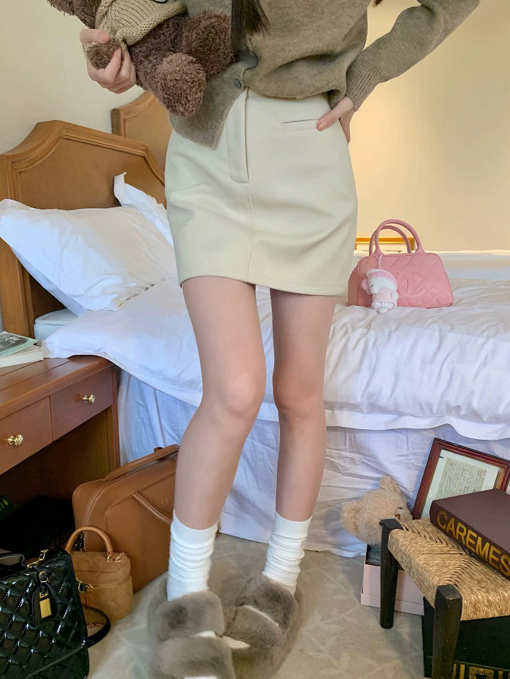 Aラインスーツショートスカート
