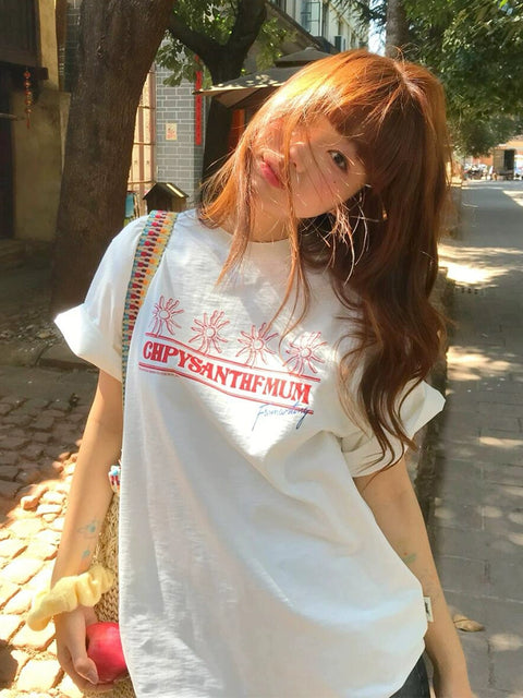 アメリカンひまわりオーバーTシャツ