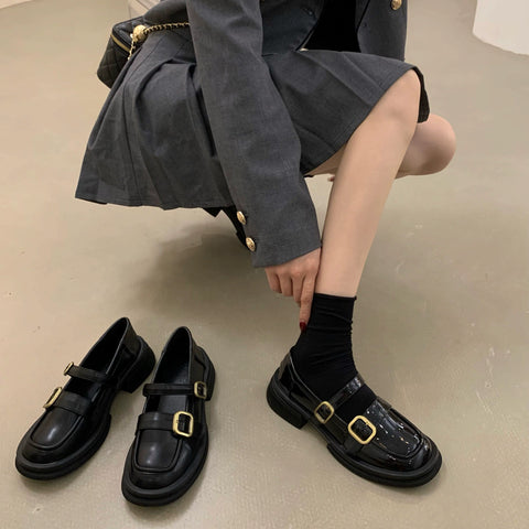 ヴィンテージダブルバックルローファー