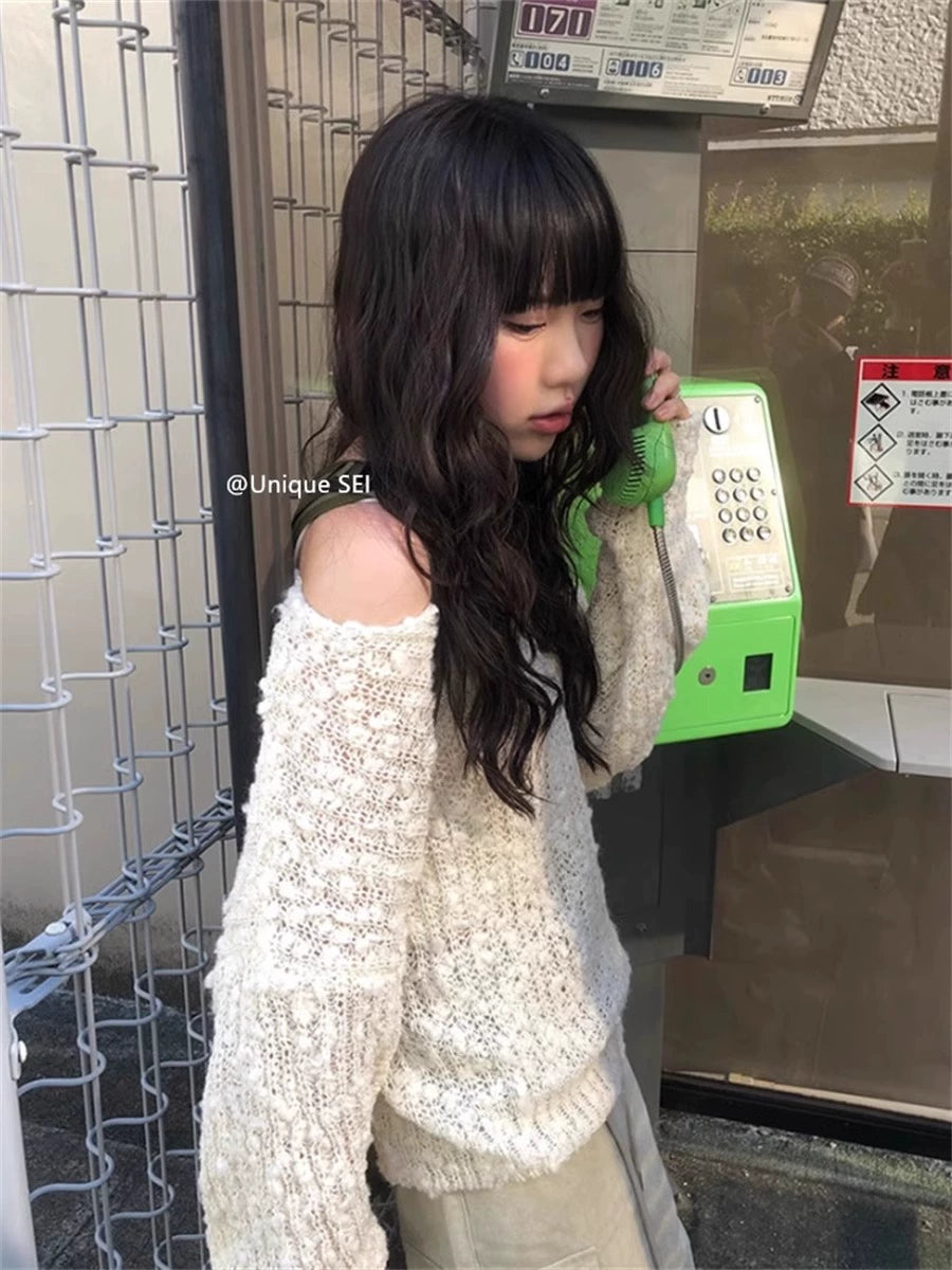 プルオーバーニットセーター